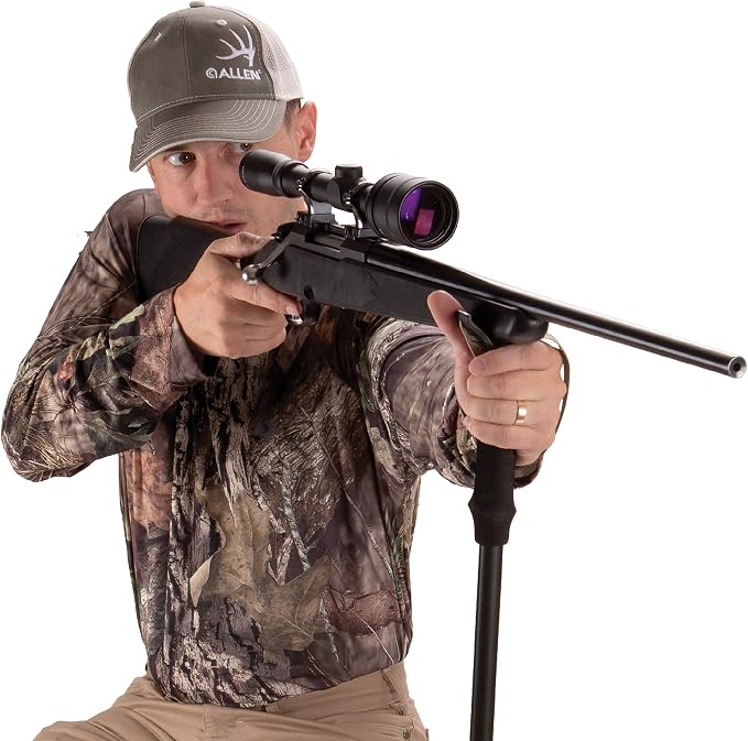 Allen Company Monopod Shooting Stick and Gun Rest - Adjustable Height - Removable Cradle - Padded Grip - Aluminum - Rifle Shooting Rest, Camera Stand - Gun Accessories, Hunting Gear - Image 9