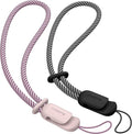 SURPHY 2 Pack Phone Lanyard, Phone Wrist Strap for Case, Camera Wrist Strap | Ultra-Light 2-Color Braided Phone Strap, Cellphone Charm Strap, Anti-Lost Wrist Lanyard for Women and Men, Pink Black by SURPHY
