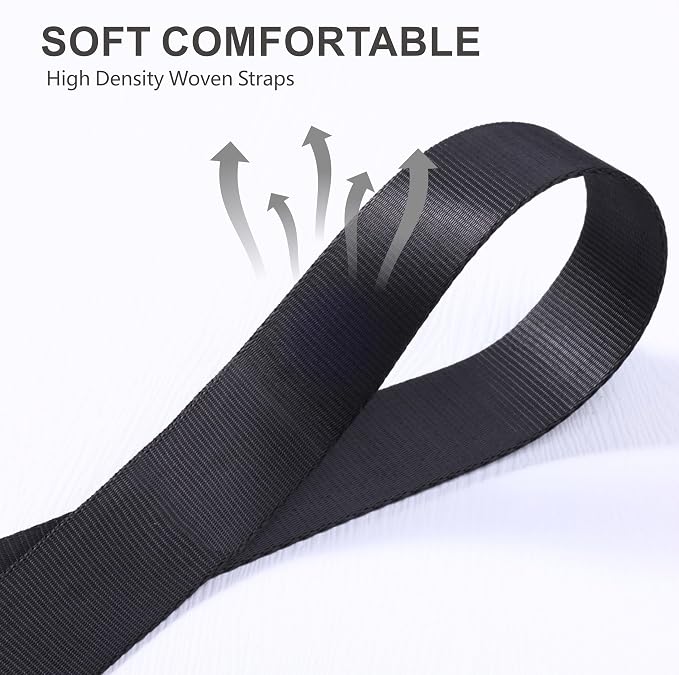 Padwa Lifestyle Black Adjustable Camera Strap - 1.5" Top Layer Cowhide Head Camera Straps for Photographers, Nylon Adjustable Neck Shoulder & Crossbody Strap Quick Release for All Cameras - Image 4