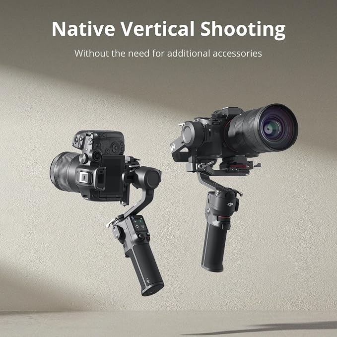 DJI RS 3 Mini, Camera Gimbal Stabilizer, Canon/Sony/Nikon/Fujifilm | 2 kg (4.4 lbs) Tested Payload, Native Vertical Shooting, Bluetooth Shutter Control, 3rd-Gen RS Stabilization, 795g - Image 3