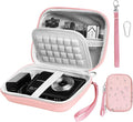 EMART Pink Digital Camera Case Small Camera Bag Fit Camera Size<6"x4"x0.9" | Camp Snap Camera Case with Anti-Shock Bubble for KODAK PIXPRO FZ55/CAMKORY/Lecran, Perfect for Travel, Daily Use (Case Only) by EMART