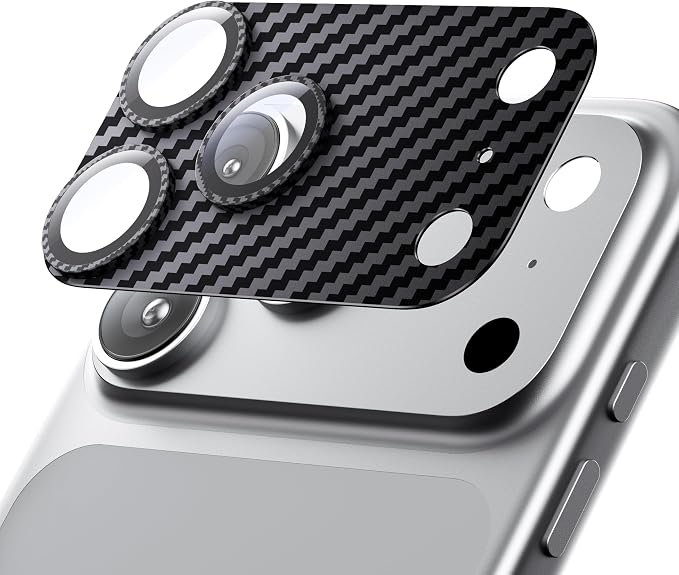 for iPhone 17 Pro Camera Lens Protector - 12FT Shatterproof | Military Grade Protection, Strong Adsorption, 9H+ Tempered Glass Camera Screen, Full Protective Cover, Case Friendly by Hoerrye