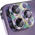 Choiche for iPhone 14 Pro/iPhone 14 Pro Max Camera Lens Protector | Bling Camera Cover with 9H Tempered Glass Lens Screen Protector Metal Ring Decoration Accessories (Glitter-Colorful) by Choiche
