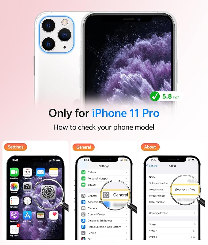 FNTCASE for iPhone 11 Pro Case, Fit for Magsafe, Translucent Matte Back | Magnetic Phone Cases, 14FT Military Grade Drop Protection, Shockproof Bumper, Slim Protective Cover, Light Purple - Image 2