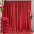 50ft x 10ft Wrinkle Free Red Backdrop Curtains for Parties, Polyester Photo Backdrop Drapes 10 Panels 5x10ft for Weddings Birthday Party Christmas Photography Background by Outpain
