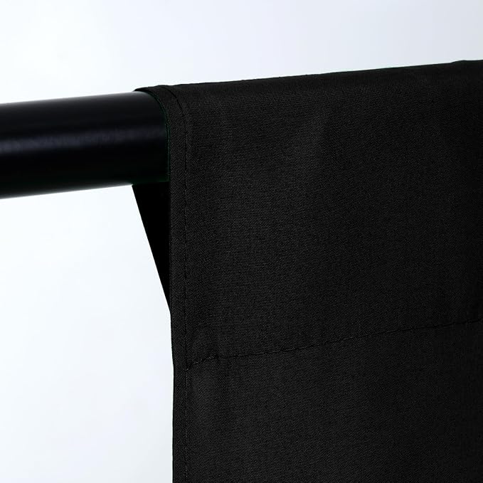TRLYC Black Photography Backdrops 10x20 FT Seamless Background for Studio | Black Backdrop for Photoshoot Video Backgrounds Screen Party Wrinkle-free Polyester Non-Glare Rod Pocket Easy Setup - Image 2