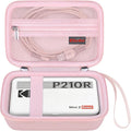 Elonbo Carrying Case for KODAK Mini 2 Retro 2x3 Portable Photo Printer | Bluetooth Smartphone Instant Color Printer Hard Travel Protective Bag, Mesh Pocket fits Cartridge Photo Paper Sheets, Pink by Elonbo