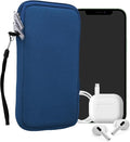 kwmobile Universal Phone Pouch Size XL - 6.7/6.8" - Neoprene Smartphone Pouch with Zip - Water-Repellent Mobile Phone Case - Sleeve in Blue by kwmobile
