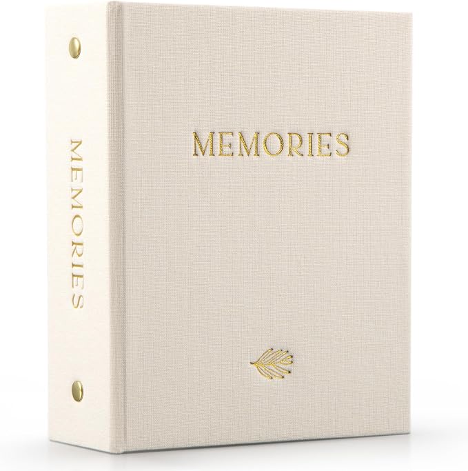 Beautiful Linen Photo Album For 4x6 Photos - Holds Up To 100 Pictures | Safely Stores Unique Memories - The Perfect Large Book for All Pictures of Treasured Family, Baby or Wedding Moments by ZICOTO