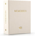 Beautiful Linen Photo Album For 4x6 Photos - Holds Up To 100 Pictures | Safely Stores Unique Memories - The Perfect Large Book for All Pictures of Treasured Family, Baby or Wedding Moments by ZICOTO
