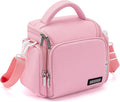 CADeN Compact Camera Shoulder Crossbody Bag Case Compatible for Nikon, Canon, Sony SLR/DSLR Mirrorless Cameras and Lenses Waterproof(1.0 S, Pink) by CADeN