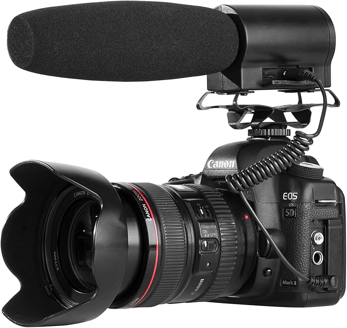 BOYA BY-DMR7 On-Camera Shotgun Microphone with Integrated Flash Recorder & Headphone Output - Image 5