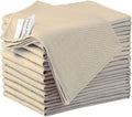 Puomue 12 Pack Microfiber Glass Cleaning Cloth, 12 Inch x 16 Inch, Lint Free Quickly Clean Windows, Mirrors, Glasses, Phone Screens, Camera Lenses, Camel by Puomue