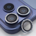 BONVAN for iPhone 17 Pro / 17 Pro Max Camera Lens Protector Bling Glitter Diamond Metal Crystal Tempered Glass Screen Accessories Rhinestones Lens Cover for iPhone 17 Pro/Pro Max (Dark Blue) by BONVAN