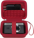 Canboc Carrying Case for KODAK PIXPRO C1 Friendly Zoom Digital Camera | For Canon PowerShot ELPH 360 HS A/ 360 HS/ 360/ IXY 650 Digital Camera, Mesh Pocket fit Cable, SD Card, Red (Case Only) by Canboc