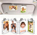 4 Pcs Magnetic Car Picture Holder for Sun Visor – 2.4"x3.5" Clear Acrylic Car Picture Frame, Car Visor Photo Clip for Polaroid Go, Instax Mini & Wallet-Size Photos, Perfect Car Photo Holder as Gifts for Valentine's Day, Christmas & Car Lovers by Unknown