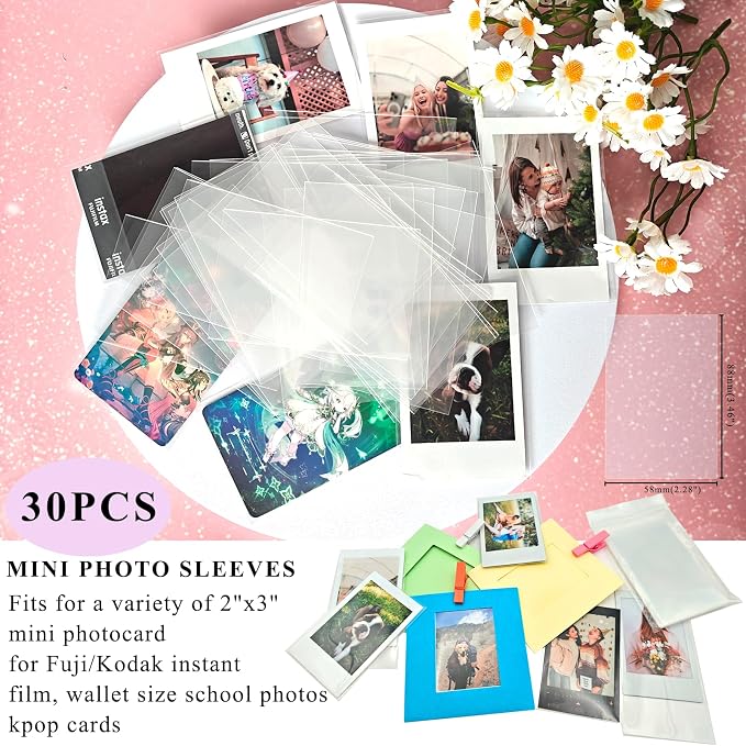30pcs Paper Picture Frames for Instax Mini Film 2x3 Wall Hanging Kit (Pack of 2) - Image 4