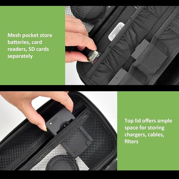 ALKOO Camera Bag for Canon T7/T100 & Sony a6400/a6700 | Padded Camera Bag, Adjustable Dividers for Body, Lens and Accessories, Shoulder Strap, Bag Only, Black - Image 4