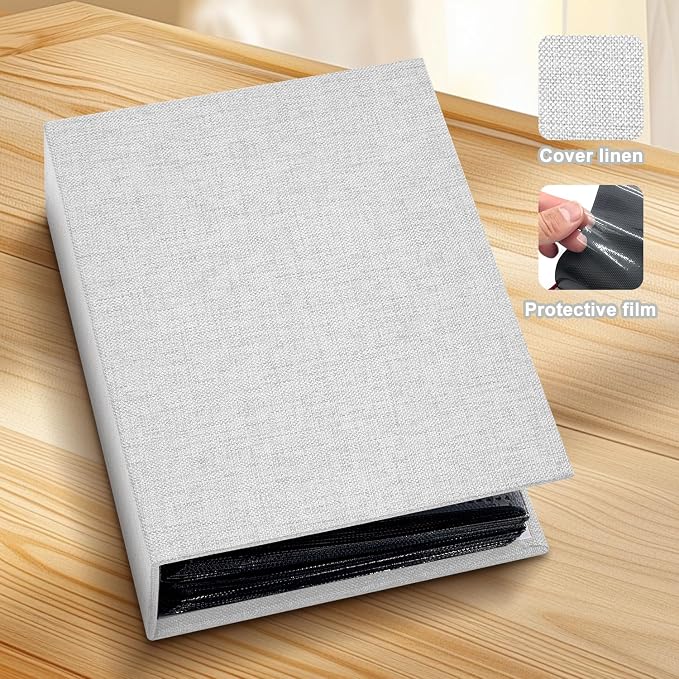 Photo Album 4x6 100 Pockets for Wedding Gifts,Linen Hardcover Picture Albums for Family Anniversary Baby Vacation Pictures - Image 4