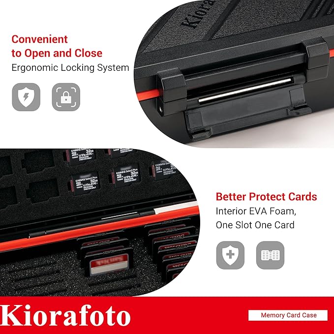 36 Slots SD TF Memory Card Case Holder,Water-Resistant & Vertical Style | Anti-Shock,Memory Card Holder for 21 SD SDHC SDXC/CFexpress Type-A/Switch Game Cards & 15 Micro SD TF MSD Cards Storage - Image 5