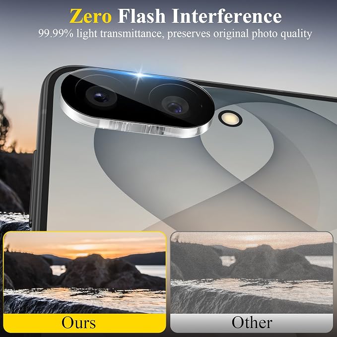 4 Pack Camera Lens Protector Compatible with Samsung Galaxy Z Flip 8/Flip 7 | 9H Tempered Glass Camera Lens Cover Decoration, Case Friendly, High Definition, Scratch-Resistant - Image 7