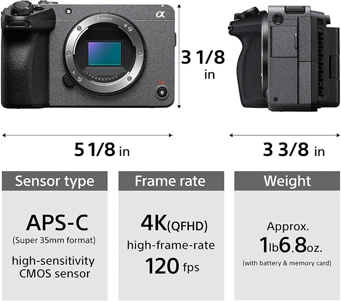 Sony Cinema Line FX30 Super 35 Camera (Body Only) Bundle | Hard Case with 920 Molded Interior Hard Case with Foam Insert, Lid Organizer, (2 items) - Image 6