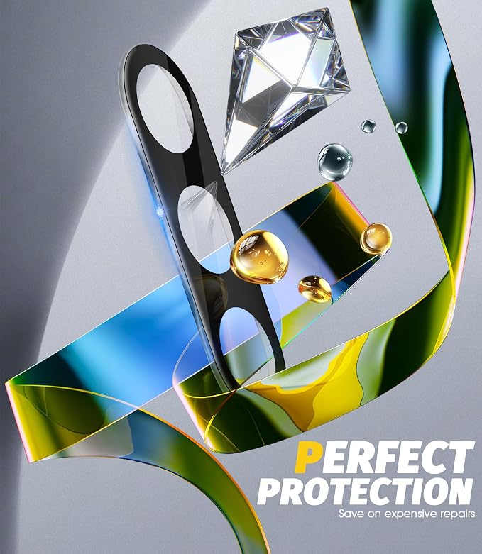 (3 Pack) Orzero Camera Lens Protector Compatible for Samsung Galaxy Z Fold 8 Ultra/Fold 7, Protector de Cámera Tempered Glass 9H Precise Camera Cutouts Anti-Scratch Does Not Affect Night Shots and Flash - Image 4