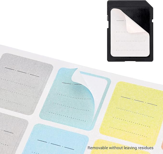 40 Slots Memory Card Case + 120 Count Card Labels: Camera Memory Card Holder Organizer with Memory Card Labels for SD SDHC SDXC Cfexpress Card - Image 9