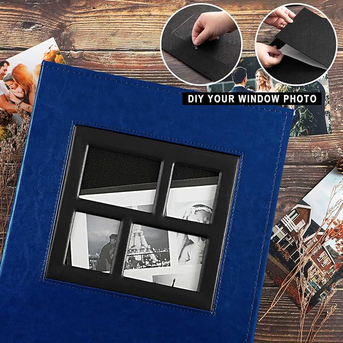 Ywlake Photo Album 4x6 1000 Pockets Photos, Extra Large Capacity Family Wedding Picture Albums Holds 1000 Horizontal and Vertical Photos Blue - Image 4