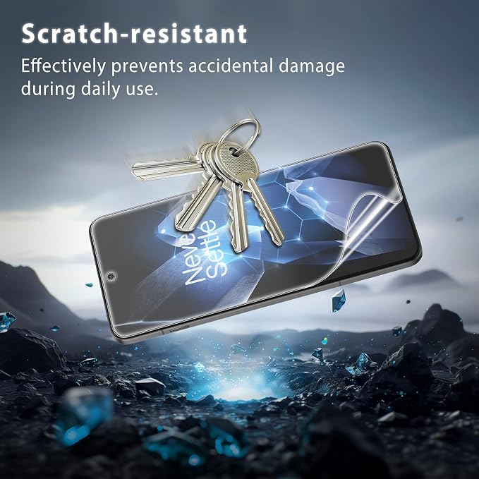 2 Pack for OnePlus 13 Screen Protector[No Glass] | 2 Pack Camera Lens Protector with Installation Frame,Support Fingerprint Unlock, Touch Sensitive, Anti-Scratch, Case Friendly - Image 5
