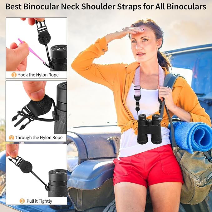 FIEIL Nylon iPad Strap, Adjustable Camera Neck Strap, Comfortable Shoulder Strap for Bags, Cellphone Tablet, Camera, Laptop, Binocular, Luggage Bag (Purple Universal Shoulder Strap) - Image 3