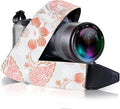 Art Tribute Camera Strap - Shoulder, Crossbody & Neck Camera Strap for Photographers, Fits All Cameras, Canon Nikon Sony Fujifilm, Padded Strap W/Quick Release, Embroidered Cotton & Leather Ends by ArtTribute