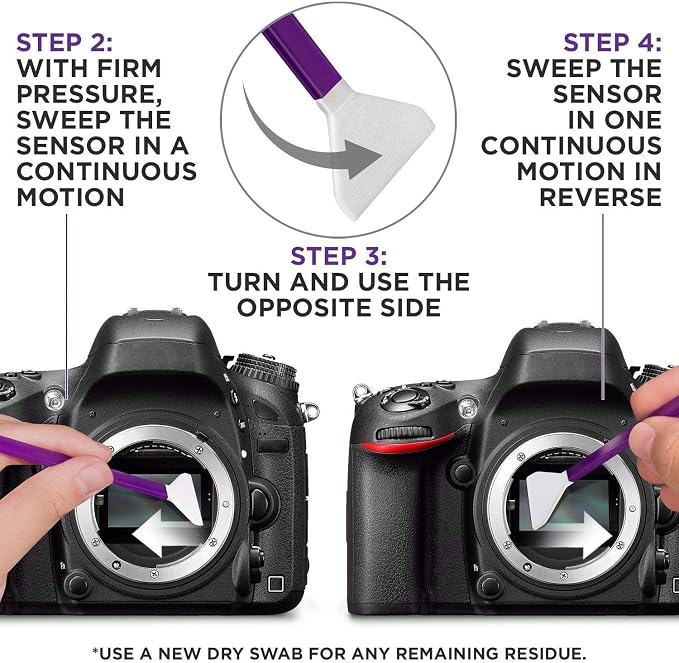 Altura Photo Camera Cleaning Kit, Full Frame Sensor Cleaner DSLR Mirrorless | Streak-Free Results, Includes Cleaner, Swabs, Pen, Blower, Brush, Cloth & Hard Case - Image 6
