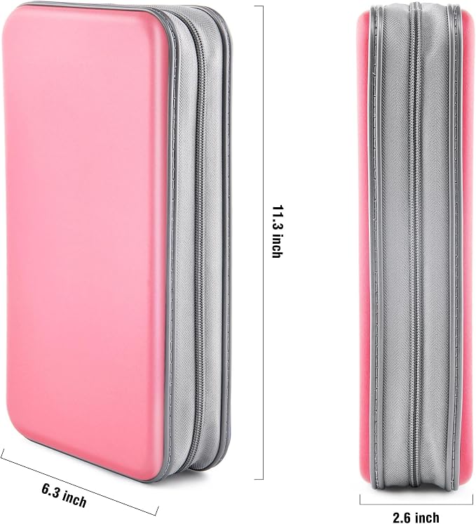 96‑Capacity Hard Plastic CD/DVD Binder for Car, Home & Travel | Zipper‑DVD Organizer, Scratch‑Resistant Sleeves Shield Discs From Dust & Damp; Stores Music, Video, Gaming & Blu‑ray Discs - Image 6