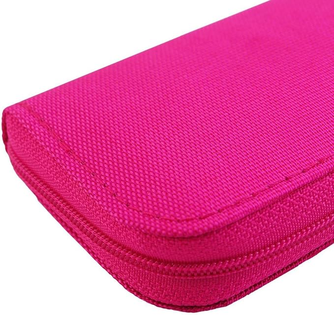 Memory Card Case - Mixtecc Carrying Case Suitable for Micro SD, Mini SD and 4X CF, Card Holder Bag Wallet for Media Storage Organization (Pink) - Image 5