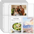 VOKOY 50 Pack 4" x 6" Clear Photo Sleeves for 3 Ring Binder, Double Sided 3-Pocket Sheet Protectors Archival Photo Album Postcard Refill Pages Storage Pockets Organizer, 300 Pockets by VOKOY