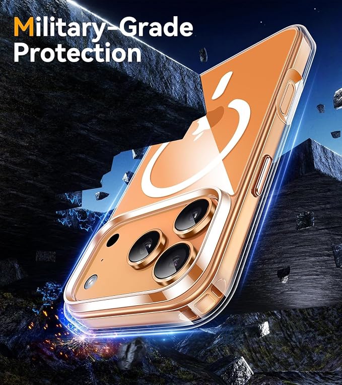 for iPhone 17 Pro Max Case Clear,Magnetic iPhone 17 ProMax Case with Screen Protector & Camera Protector [Compatible with MagSafe], Shockproof TPU Cover for iPhone 17 Max Phone Cases-Transparent - Image 7