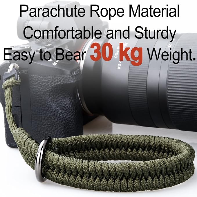 Camera Wrist Strap - DSLR Mirrorless Camera Quick Release Camera Hand Strap | with Safer Connector （Green） - Image 8