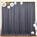 10ft x 10ft Wrinkle Free Charcoal Backdrop Curtains for Parties, Polyester Photo Backdrop Drapes 2 Panels 5x10ft for Wedding Birthday Party Photography Background Backdrop Stand by ENJOYYOURPARTY