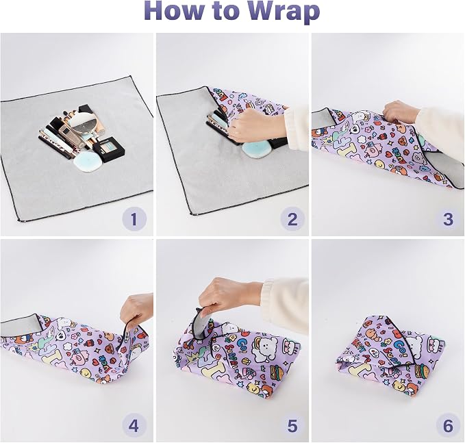 Walking Way Protective Wrap, Self-Adhesive Magic Cloth Camera Wrap, Storage Cloth, Anti-Scratch, Dustproof, Washable Lens Pouch for DSLR, Smartphones, Laptops, Cosmetic - Image 5