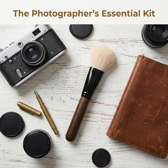 Lens Brush Camera Cleaning Kit for Lenses and Screen Goat Hair Cleaner Pen for DSLR Camera Computer Screen Soft Brush Cleaner Kit for Dust Removal and Lens Maintenance - Image 6
