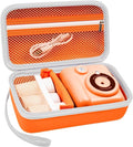 Kids Instant Print Camera Case, Travel Storage Bag for Girls Boys | for ESOXOFFORE for Dylanto for Anchioo for WEEFUN for GKTZ for Amzelas for Mafiti, Mesh Pocket, Wrist Strap, Orange by Grapsa