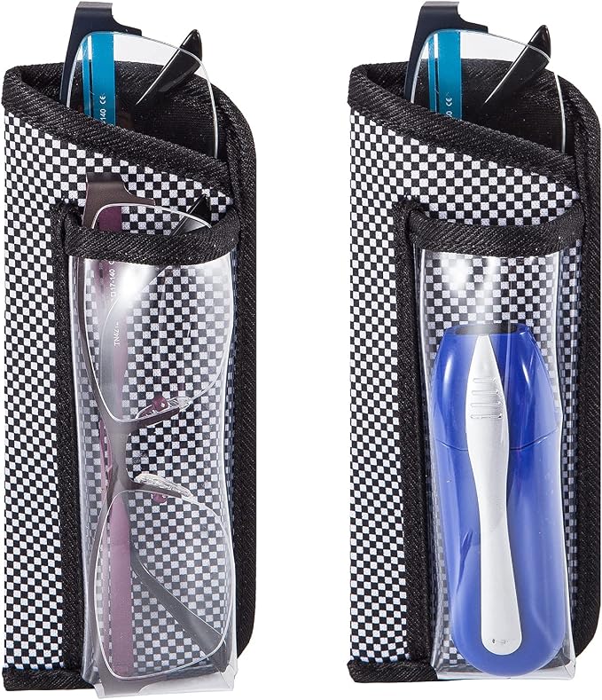 TRIUMPH VISION 3 Pack Reading Glasses Pouch Soft Case Eyeglass Sleeve Slim | Alternative to Bulky Case in bag, Lightweight Lined Padded Protect Optical lens Slip in, Cute Pattern Portable for Daily Use - Image 3