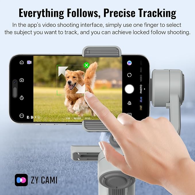 ZHIYUN CINEPEER Smooth 5E Gimbal Stabilizer for iPhone, Android | Built-in Fill Light, Tripod, 3-Axis 300g Payload Phone Gimbal, Gesture Control, Vlogging Stabilizer for YouTube, TikTok - Image 9