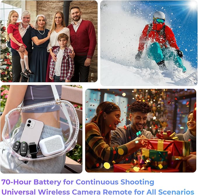 Upgraded Rechargeable USB-C Camera Wireless Remote Control Shutter Release | for Sony A7 IV, A7 III, A7R IV, A7S III, A6600, A6400, A6300, A6000, ZV-1, RX100 VII - Image 9
