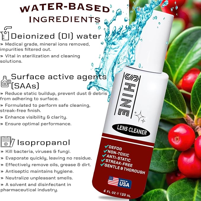 Shine Liquid Cleaner (2) x 4oz Spray Powered by SIBERIAN USA, (2) Fabric Clothes, (1) Screwdriver, (1) Travel Bottle for Camera, Devices, Eyewear 250ml - Image 8