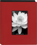 Pioneer Photo Albums KZ-46/R Mini Frame Cover Photo Album, Holds 24 Photos, Red, 4" x 6" by PioneerPhotoAlbums