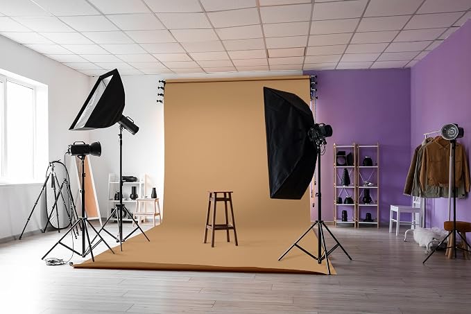 Denny Mfg Seamless Paper Backdrop for Photoshoot, Khaki, 86 in x 36 ft | Photography Backdrop, Matte Finish for Portraits, Product Photos and Video Shoots, with Free Roll Gaffer Tape (2 in x 13 ft) - Image 8