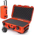 NANUK 935 Hard Case with Cubed Foam for Camera & Lenses – Waterproof Protective Equipment Case with Wheels, 22” x 14” x 9” – Dustproof and Impact Resistant, Carry-On Approved for Most Airlines–Orange by NANUK