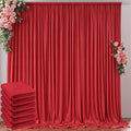 30ft x 10ft Wrinkle Free Red Backdrop Curtains for Parties, Polyester Photo Backdrop Drapes 6 Panels 5x10ft for Weddings Birthday Party Christmas Photography Background by Outpain